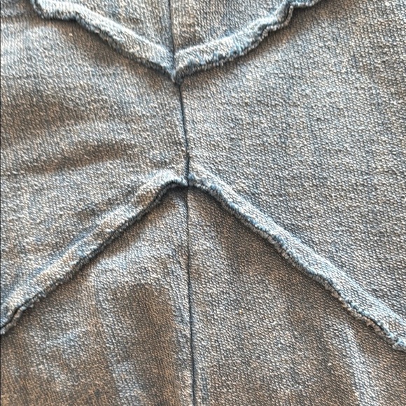 Earthbound Trading Company Boho Blue Chevron Textured Cotton Midi Skirt Size M - Picture 11 of 13